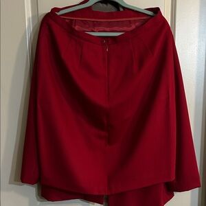 Josephine Chaus Vibrant Red A-Line Skirt